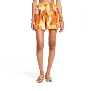 Colorful Abstract Mini Skirt